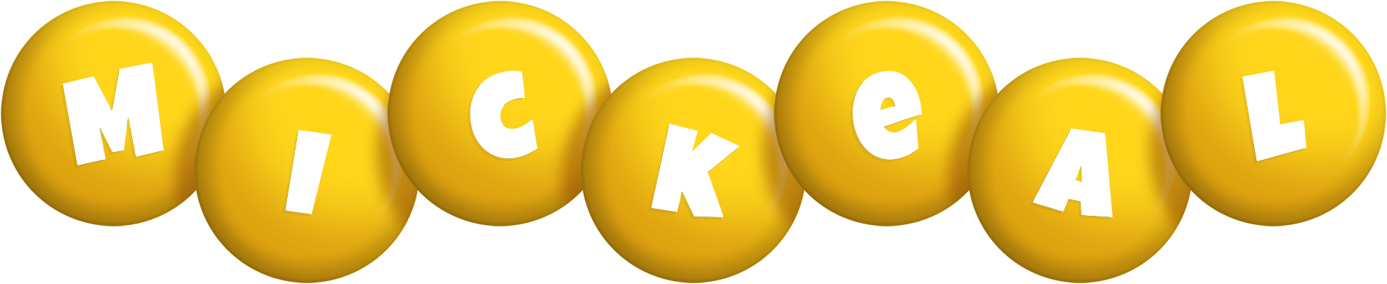 Mickeal candy-yellow logo