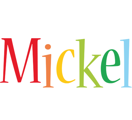 Mickel birthday logo