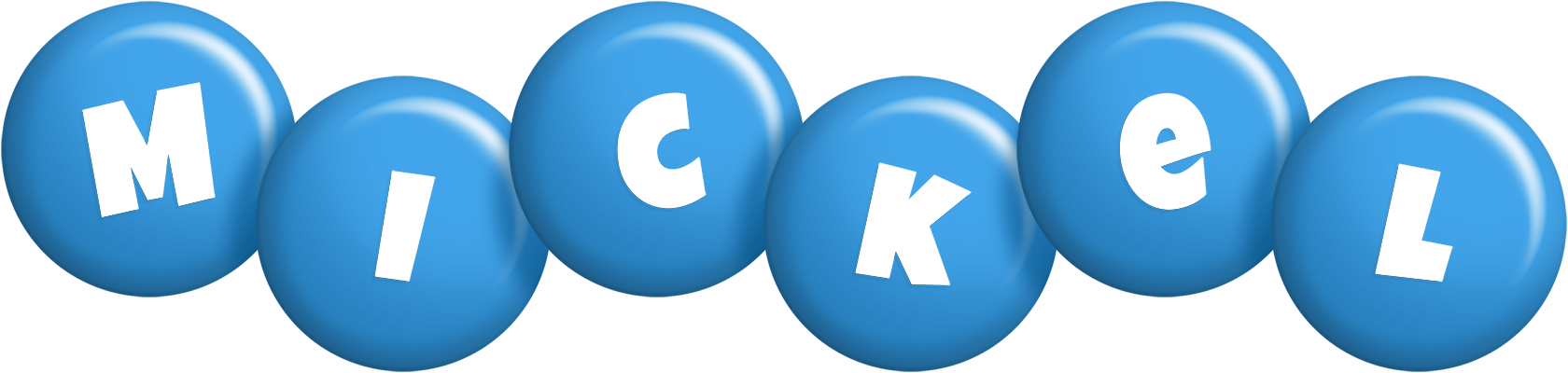 Mickel candy-blue logo