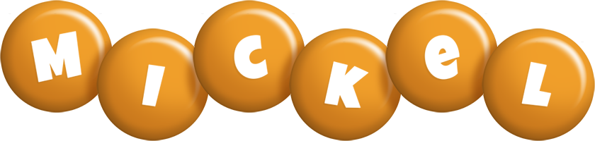 Mickel candy-orange logo