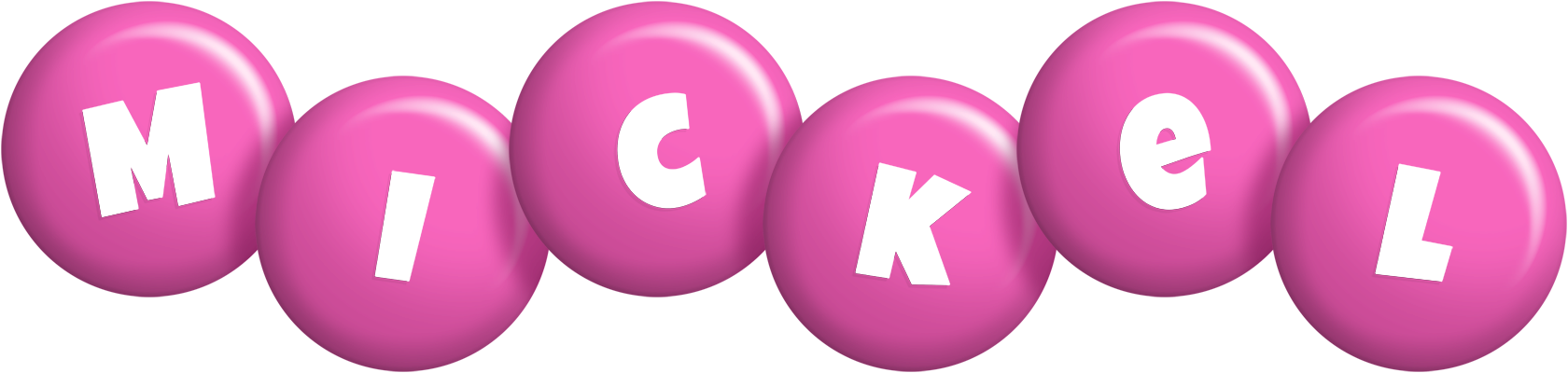 Mickel candy-pink logo