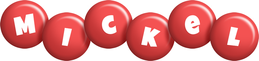 Mickel candy-red logo