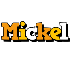 Mickel cartoon logo