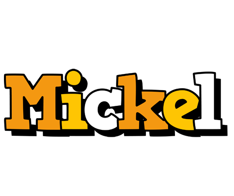 Mickel cartoon logo
