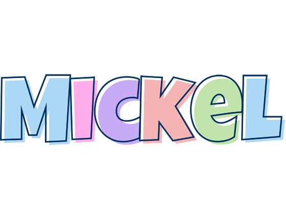 Mickel pastel logo