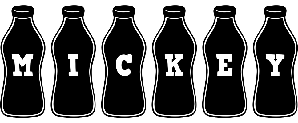 Mickey bottle logo