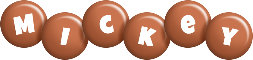 Mickey candy-brown logo