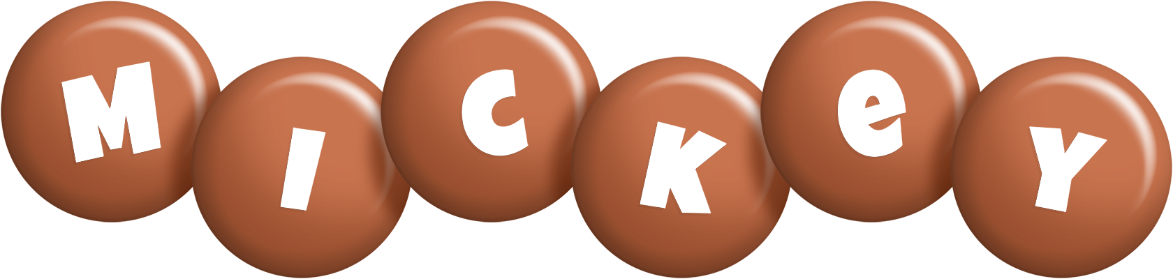 Mickey candy-brown logo