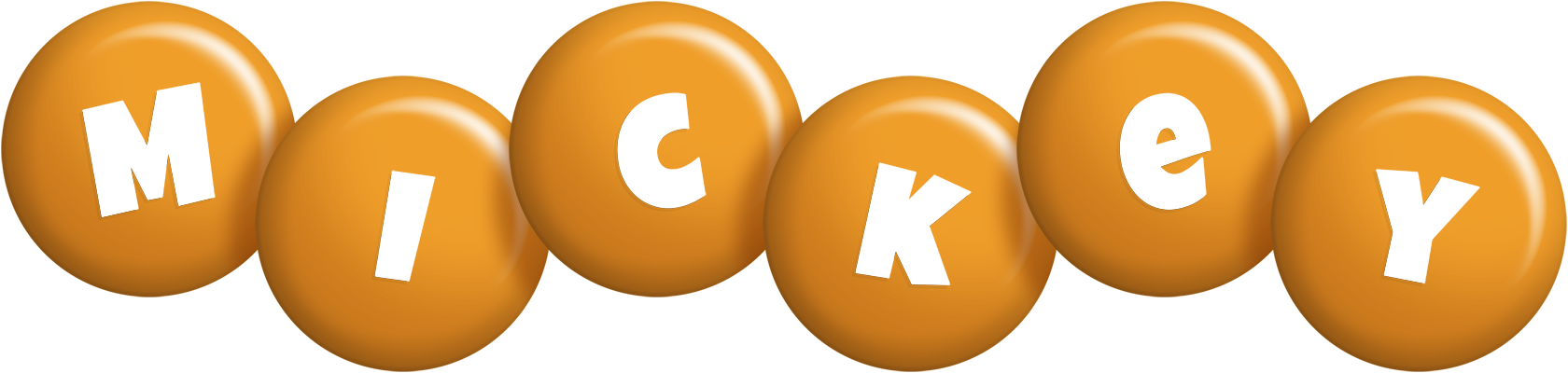 Mickey candy-orange logo
