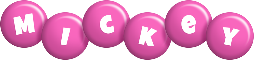 Mickey candy-pink logo