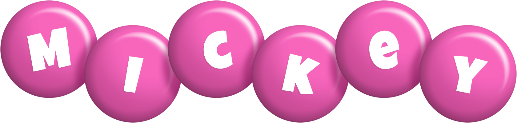 Mickey candy-pink logo