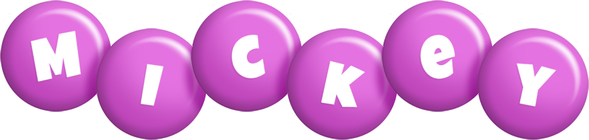 Mickey candy-purple logo