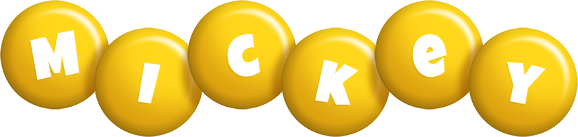 Mickey candy-yellow logo