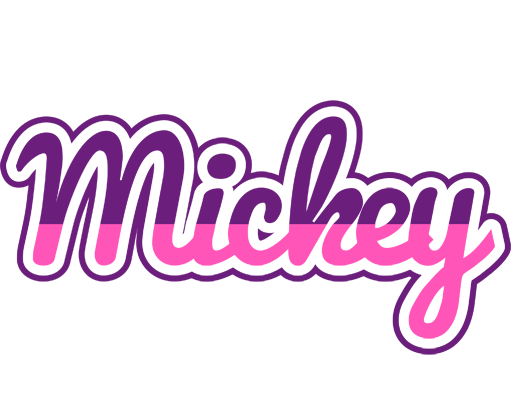 Mickey cheerful logo