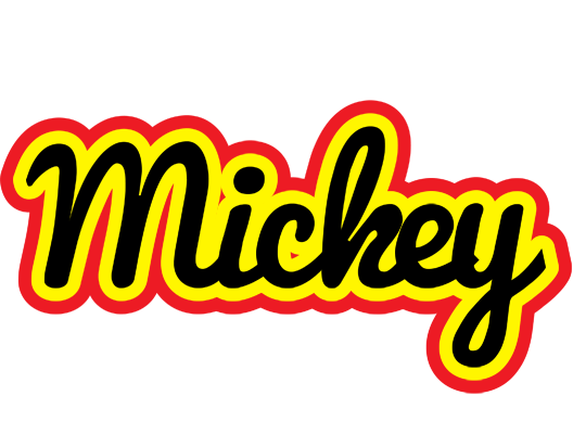 Mickey flaming logo