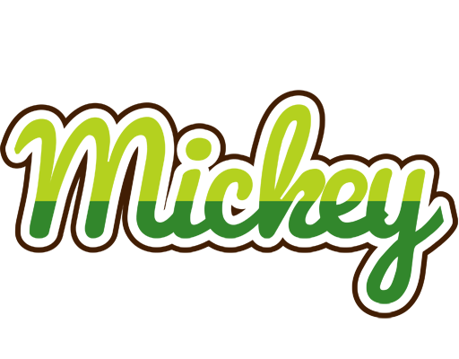 Mickey golfing logo