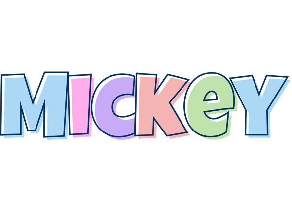 Mickey pastel logo