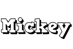 Mickey snowing logo