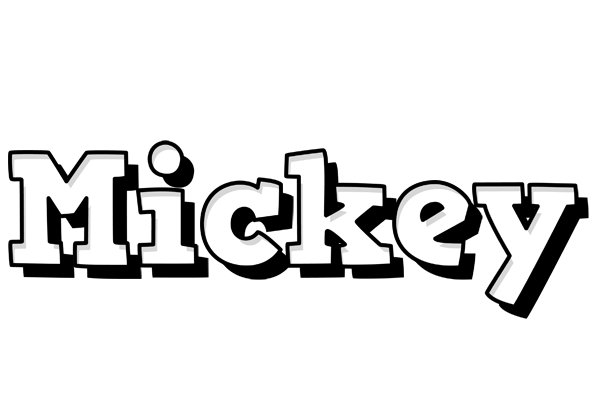 Mickey snowing logo