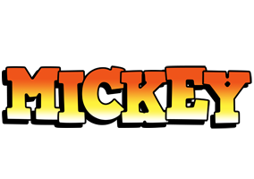 Mickey sunset logo