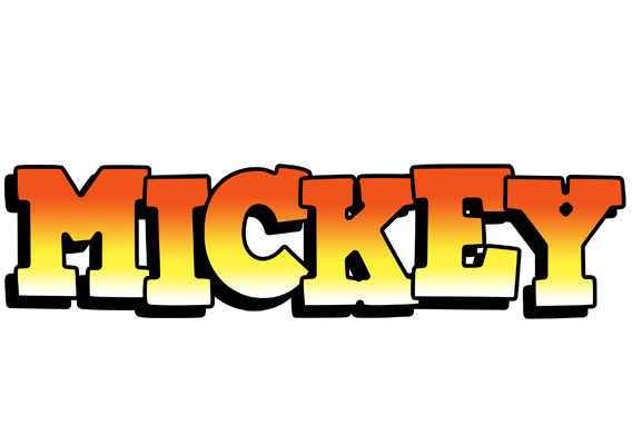 Mickey sunset logo