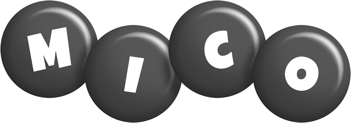 Mico candy-black logo