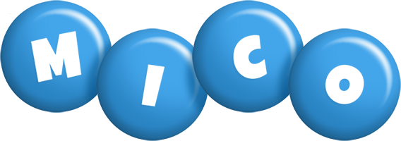 Mico candy-blue logo