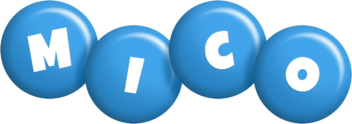 Mico candy-blue logo