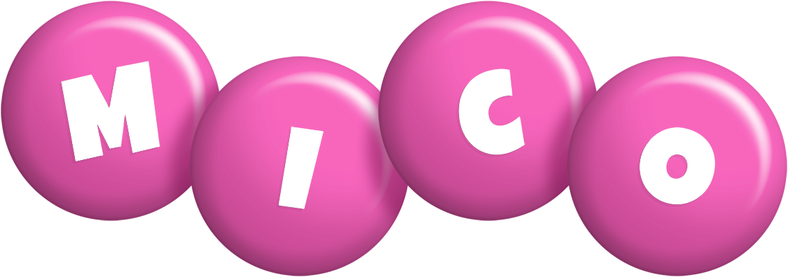 Mico candy-pink logo