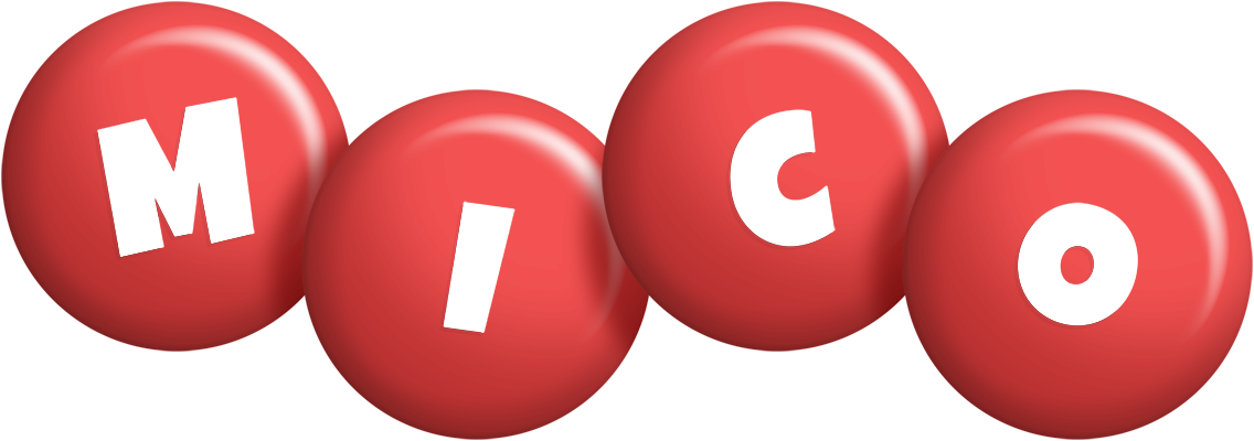 Mico candy-red logo