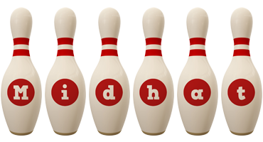 Midhat bowling-pin logo