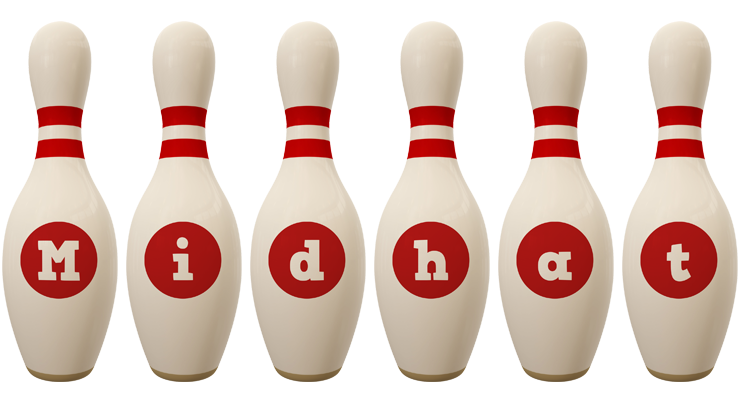 Midhat bowling-pin logo