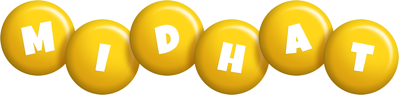 Midhat candy-yellow logo