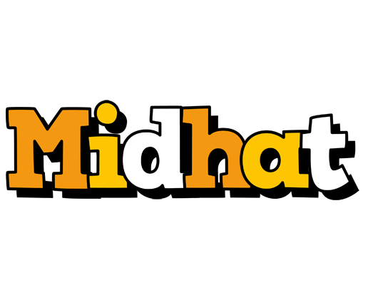 Midhat cartoon logo