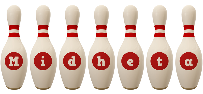 Midheta bowling-pin logo