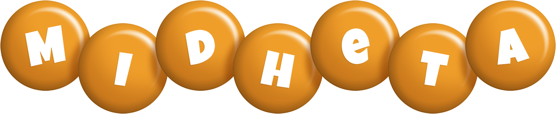 Midheta candy-orange logo
