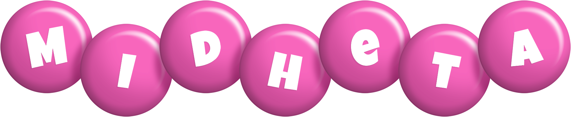 Midheta candy-pink logo