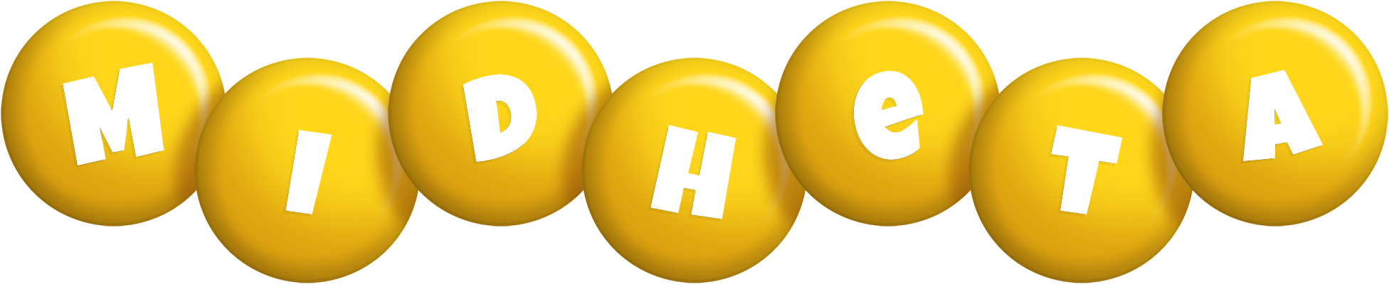 Midheta candy-yellow logo