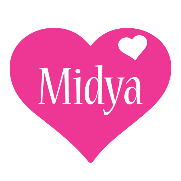 Midya love-heart logo