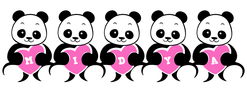 Midya love-panda logo