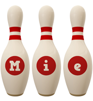 Mie bowling-pin logo