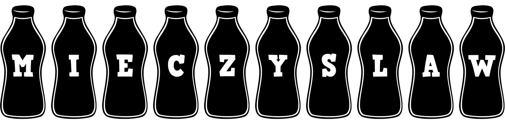 Mieczyslaw bottle logo