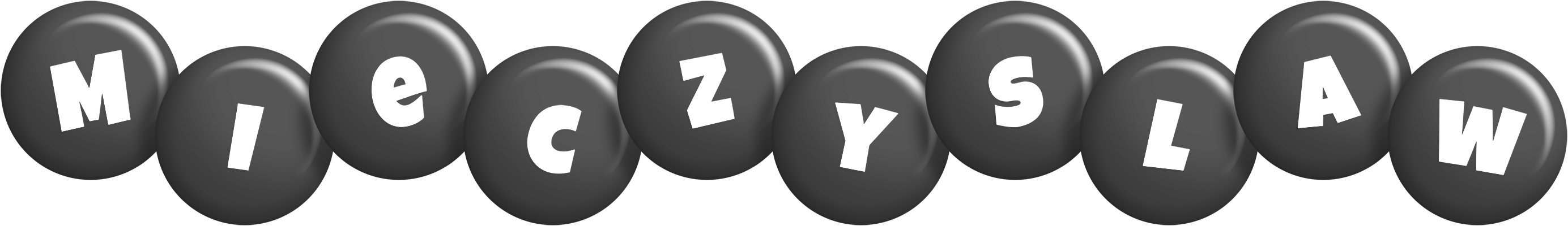 Mieczyslaw candy-black logo