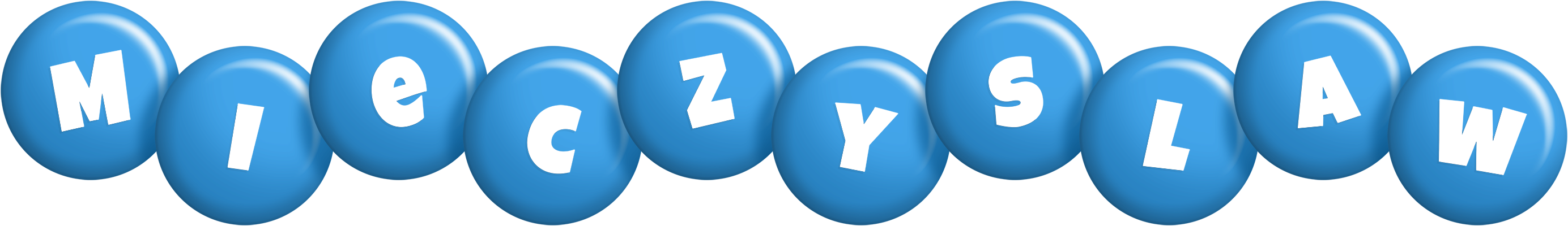 Mieczyslaw candy-blue logo