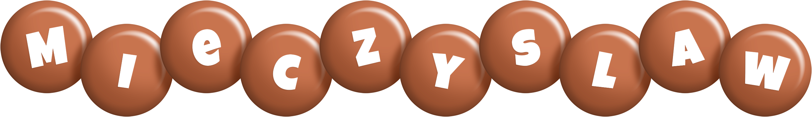 Mieczyslaw candy-brown logo