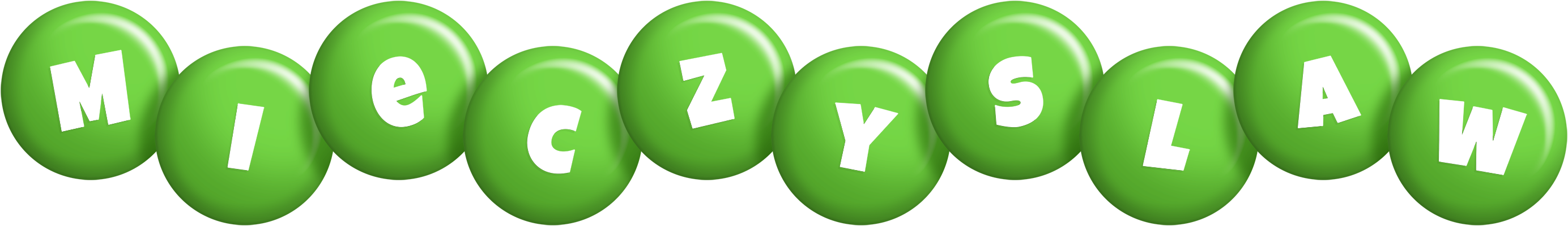 Mieczyslaw candy-green logo