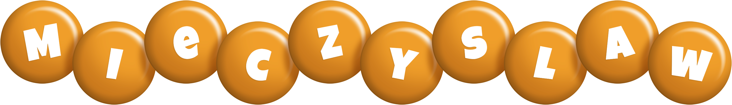 Mieczyslaw candy-orange logo