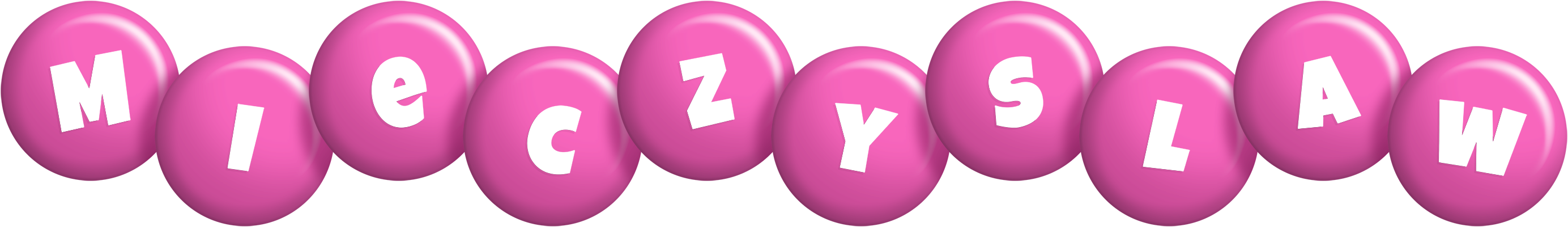 Mieczyslaw candy-pink logo
