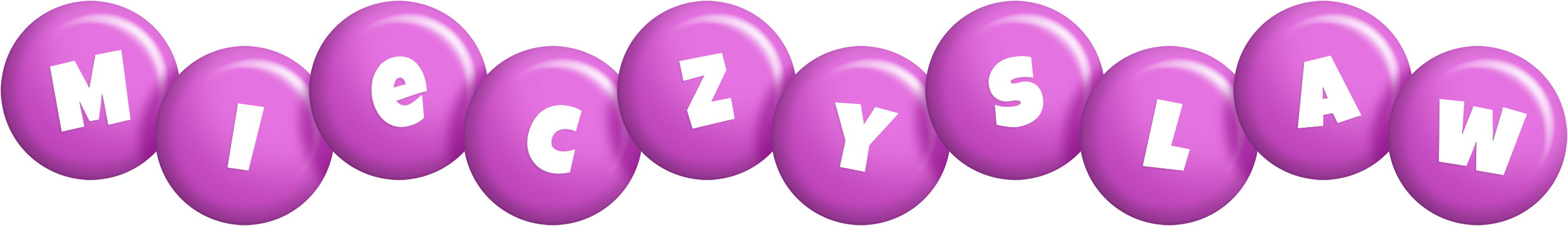 Mieczyslaw candy-purple logo
