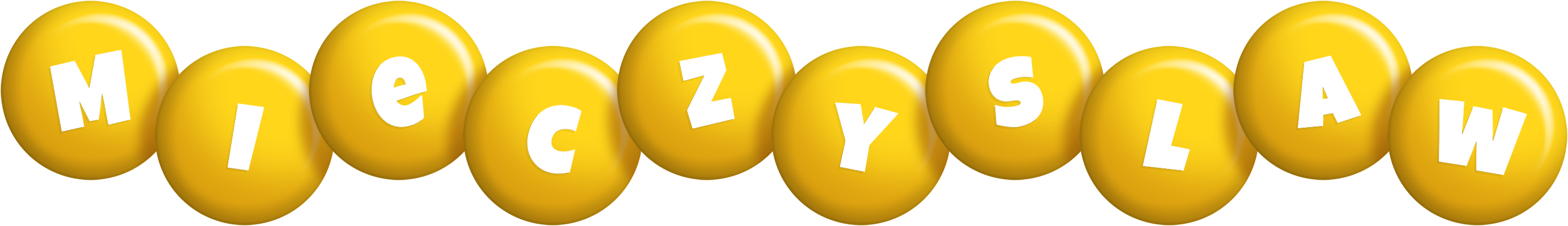 Mieczyslaw candy-yellow logo